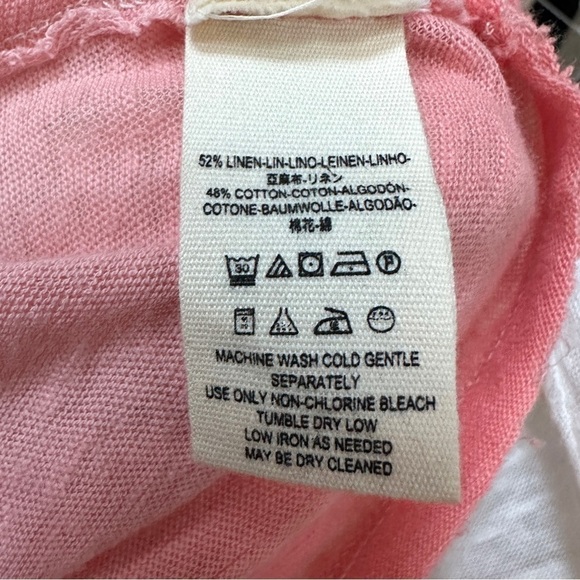 NWOT Free People WE THE FREE Linen Strawberry Ombré Tee - Picture 11 of 11